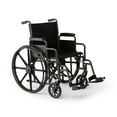 thumbnail image 2 of Medline 16" Wide K1 Basic Nylon Wheelchair with Swing-Back Desk-Length Arms and Swing-Away Leg Rests, 2 of 2
