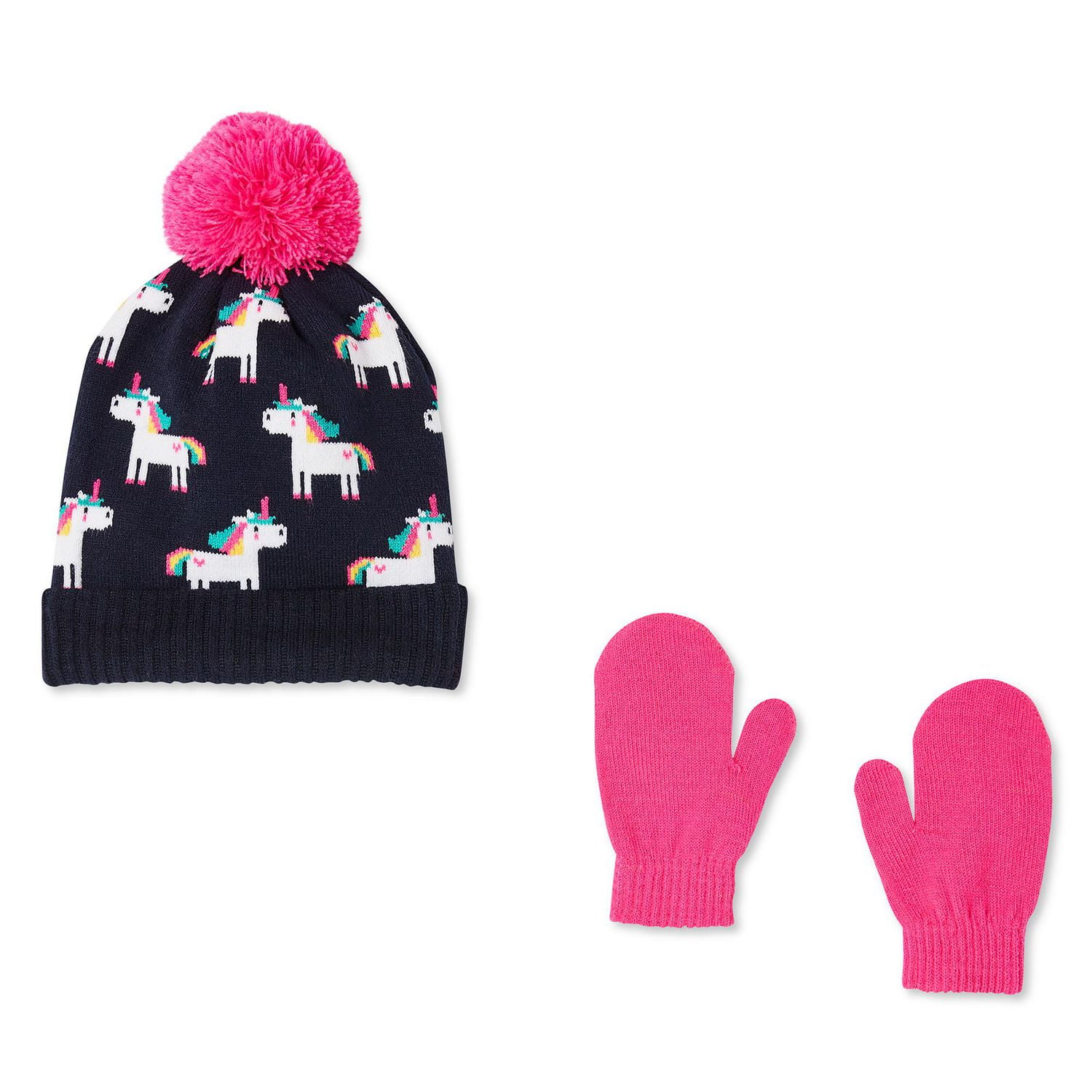 Ensemble 2 pièces avec tuque et mitaines George pour petites filles