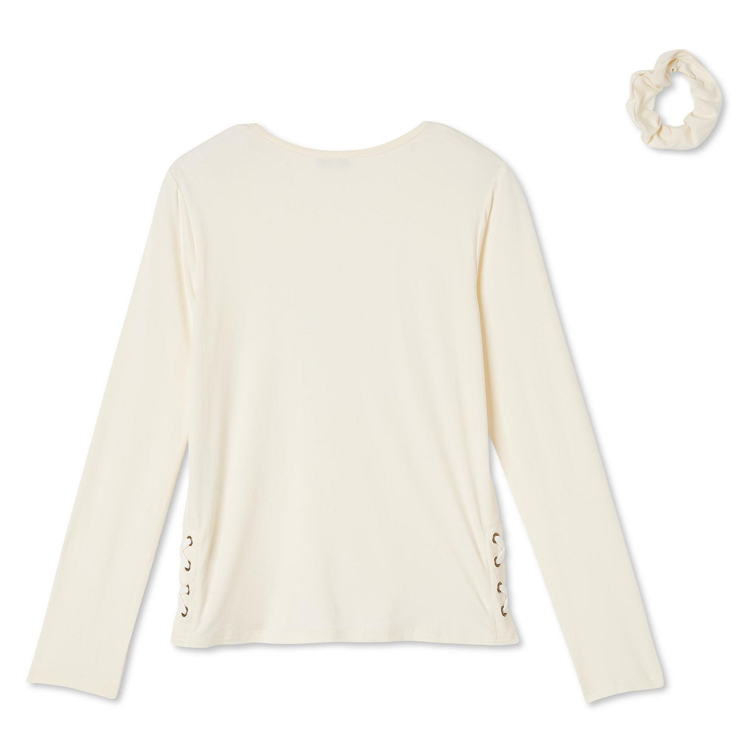 George Girls' Lace-Up Side High-Low Hem Top 2-Piece Set