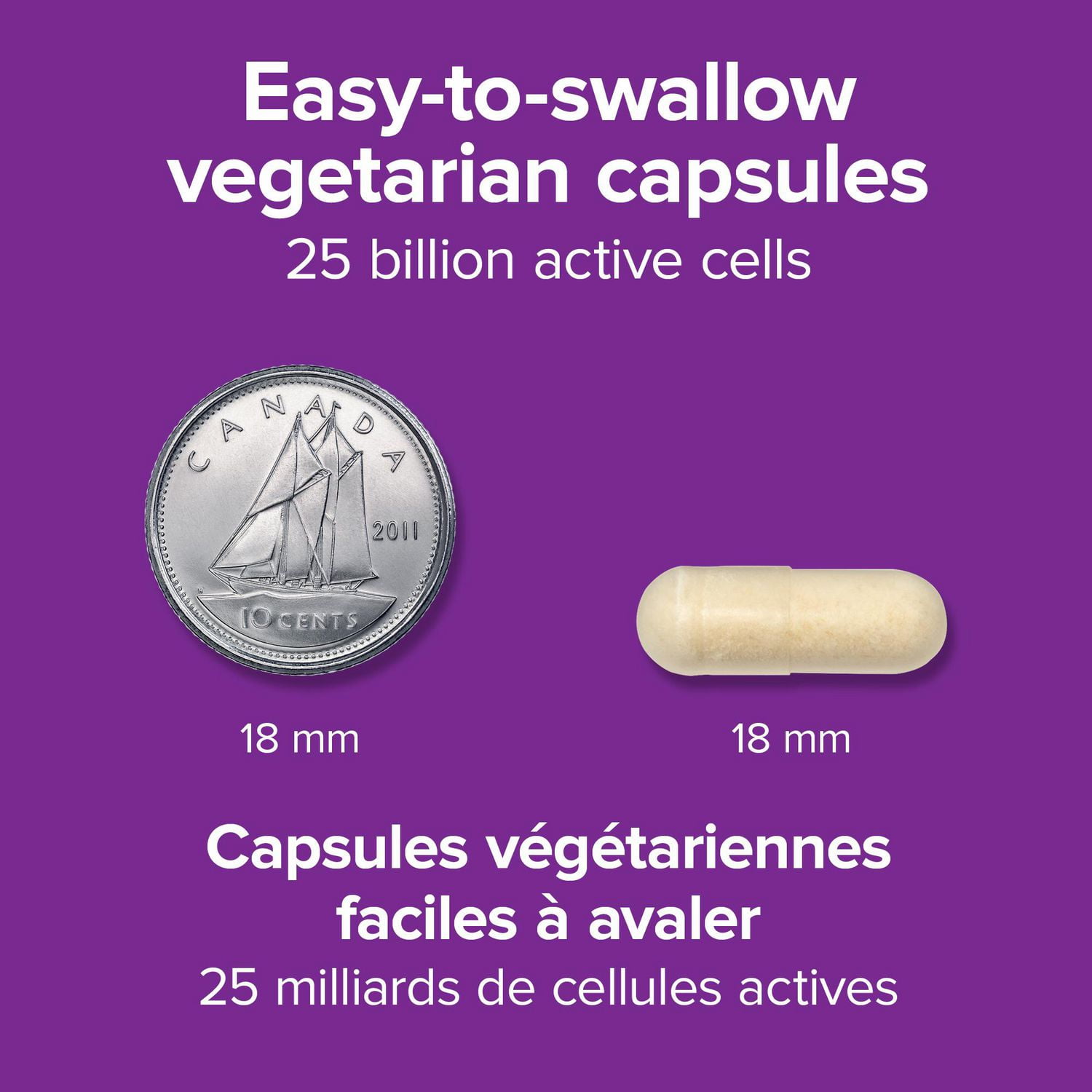 Webber Naturals® Probiotique quotidien pour femmes 25 milliards Soutient la santé de la microflore vaginale, 30 capsules végétariennes