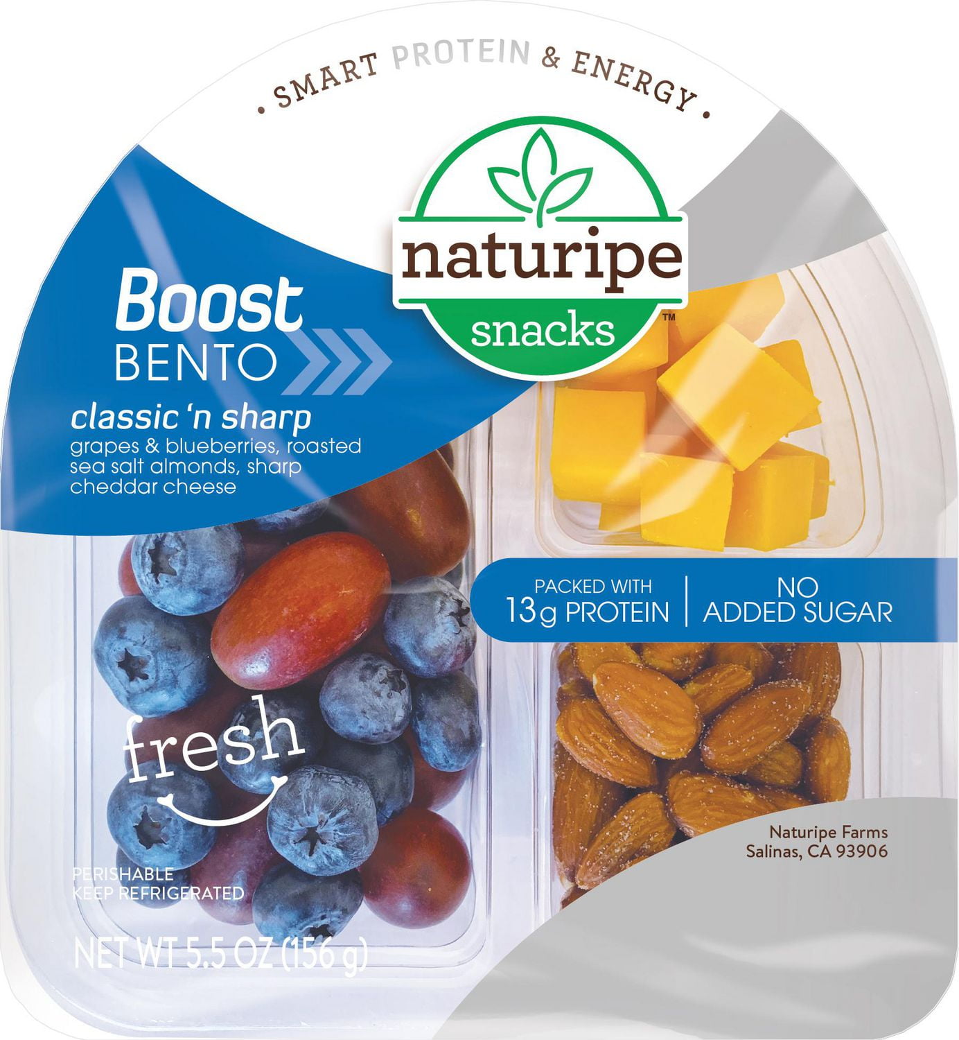 Naturipe Snacks Classic ’N Sharp Boost Bento