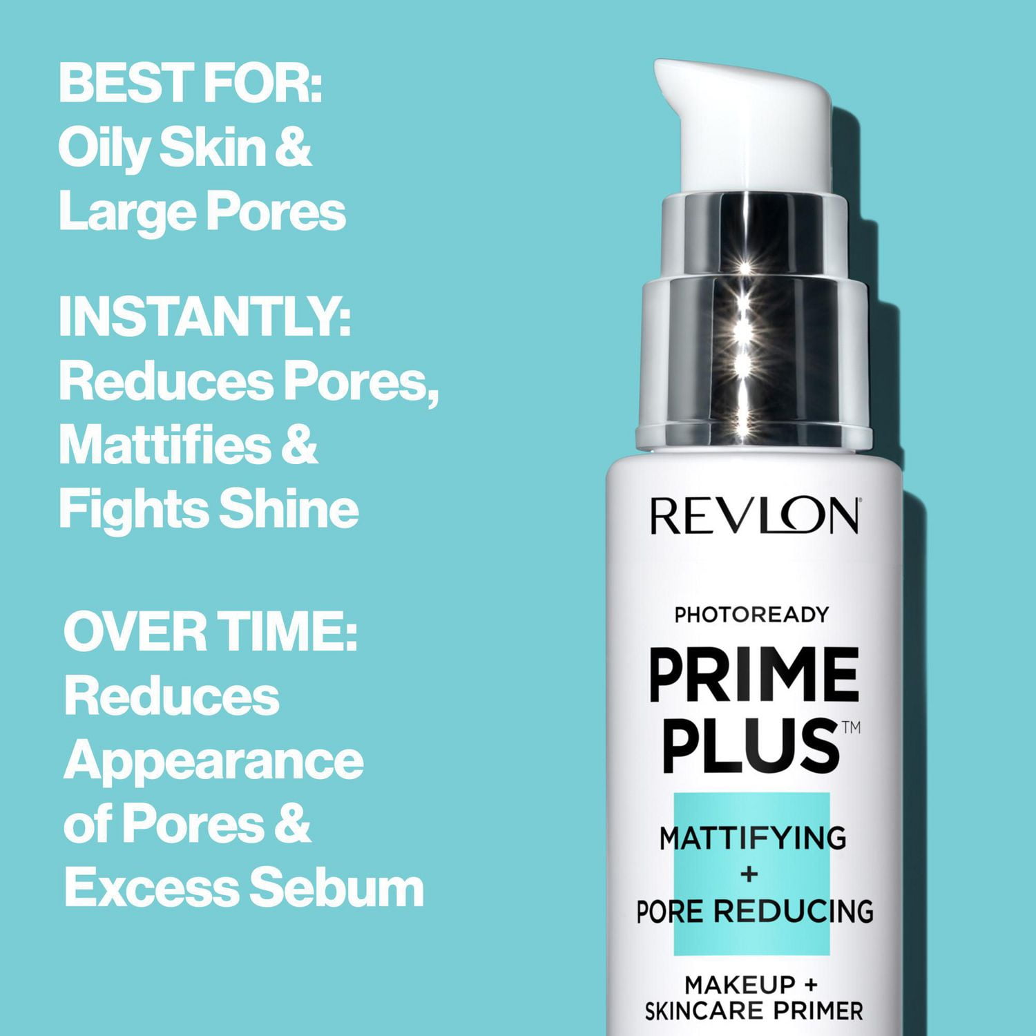 Revlon PhotoReady Prime Plus Mattifying + Pore Reducing Makeup and Skincare Primer, Combination / Oily Primer