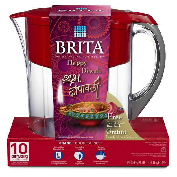 Brita Système de filtration en pichet grand « Diwali », 10 tasses