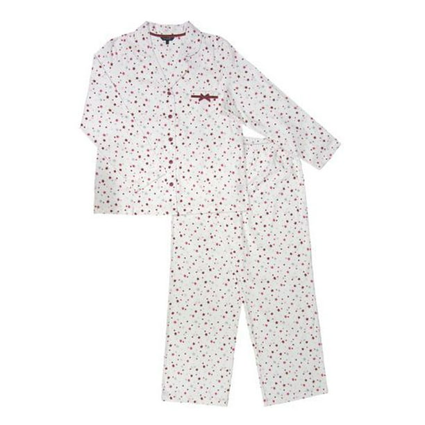 Pyjama 2pc en flannel pour femmes