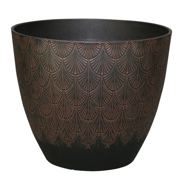 Jardinière Décorative Cache-pot à motif de fronde de 45,7 cm