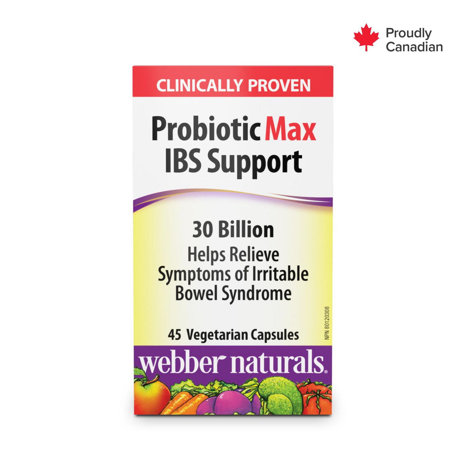 Webber Naturals Webber Naturals® Probiotic Max IBS Support 30 Billion, 45 Vegetarian Capsules