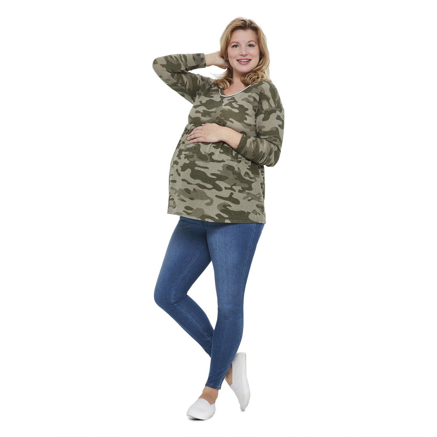 Haut nuisette avec motif froncé George Maternité