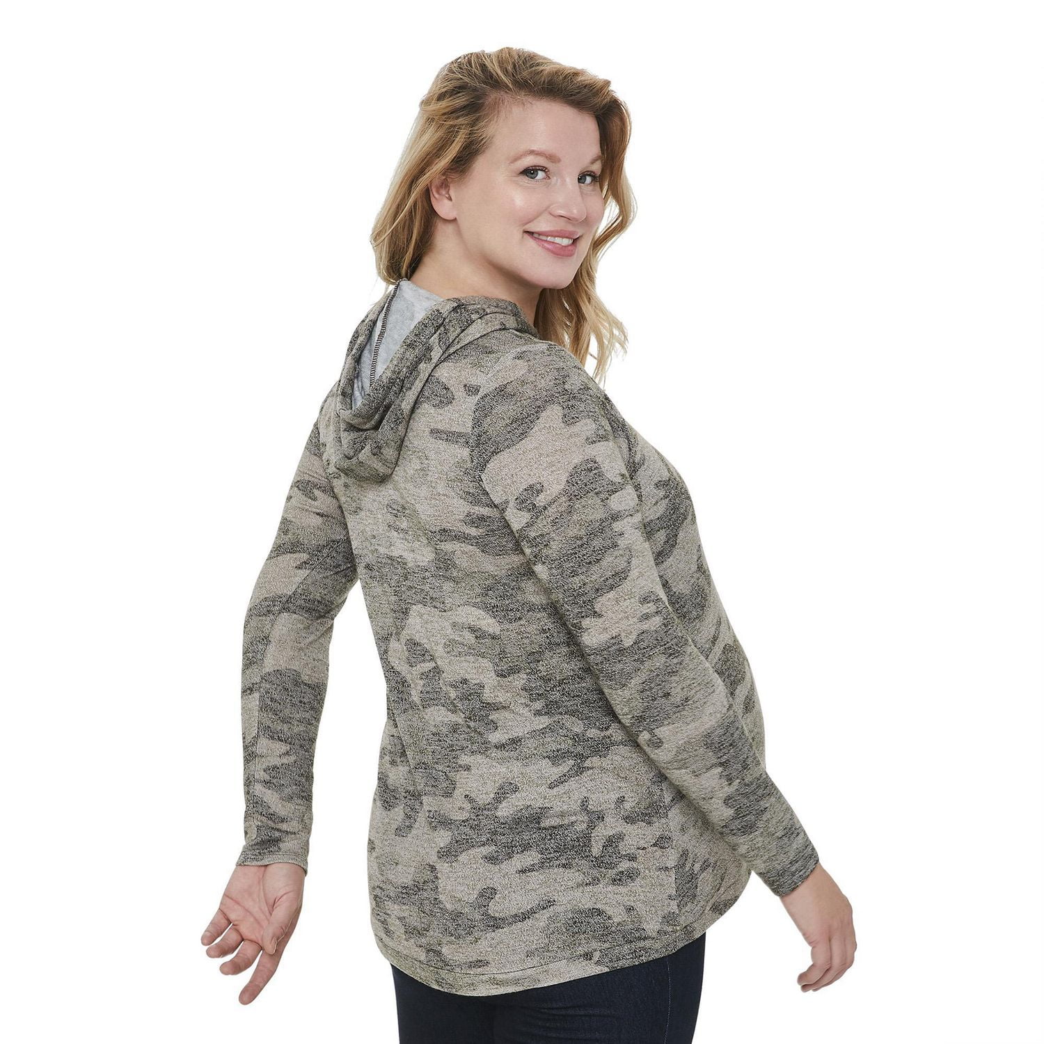 Chandail à capuchon coupe tunique George Maternité