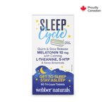 Webber Naturals® Sleep Cycle Melatonin with L-Theanine, 5-HTP & Sleep Botanicals