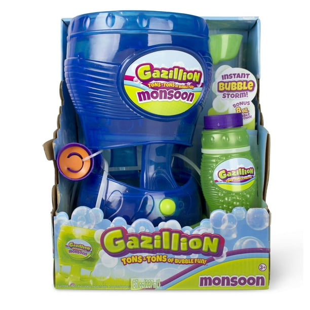 Machine à bulles Monsoon de Gazillion en bleu/vert