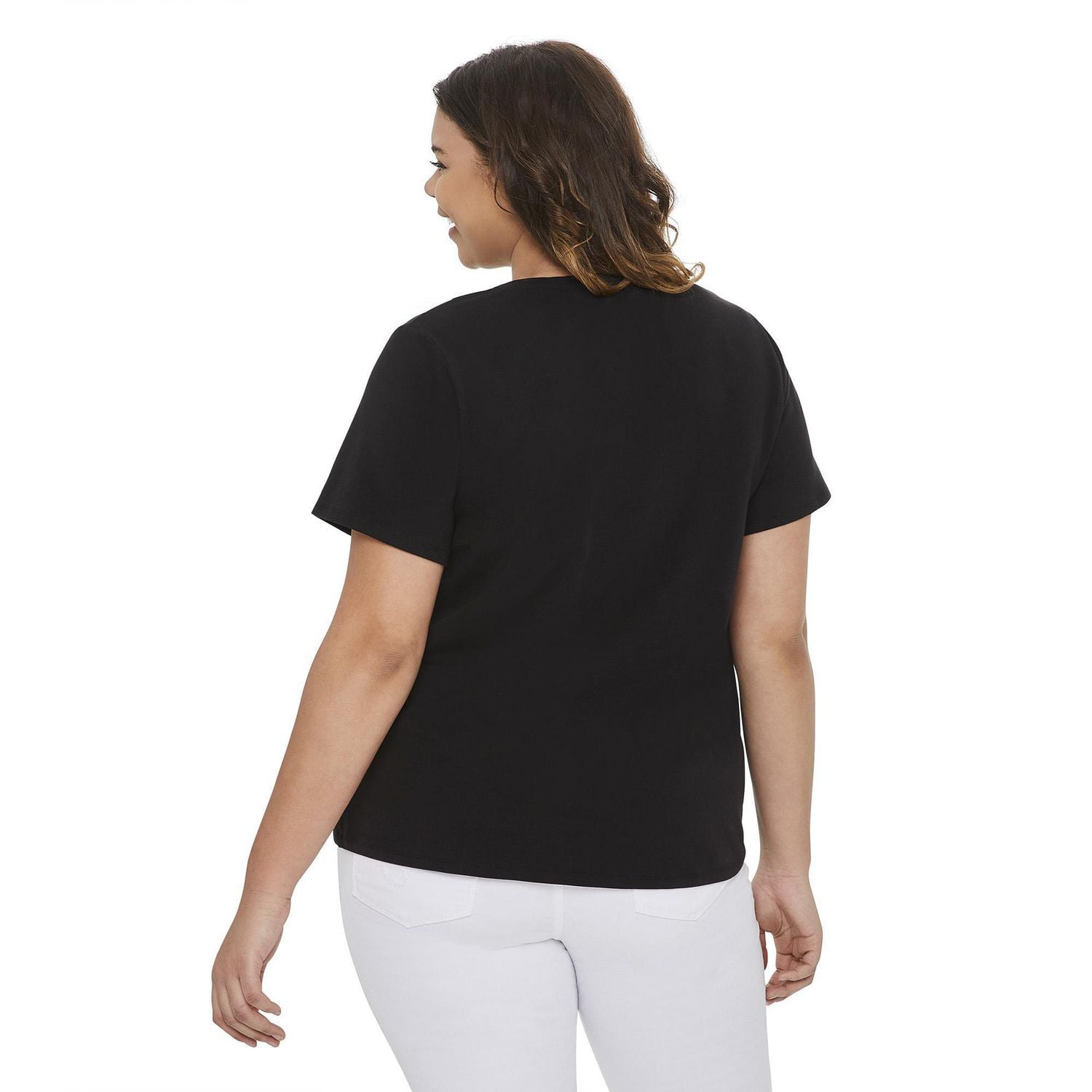 T-shirt avec encolure en V George Plus pour femmes Tailles 1X–4X