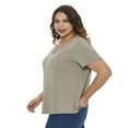 thumbnail image 2 of George Plus Women's V-Neckline Tee, 2 of 6