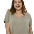 thumbnail image 4 of George Plus Women's V-Neckline Tee, 4 of 6