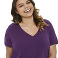 thumbnail image 4 of George Plus Women's V-Neckline Tee, 4 of 6