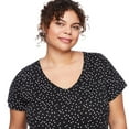 thumbnail image 4 of George Women's Plus V-Neckline Tee, 4 of 6