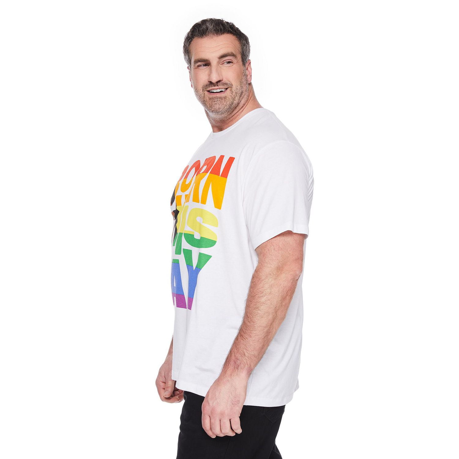 George Adult Plus Gender Inclusive Born This Way Tee