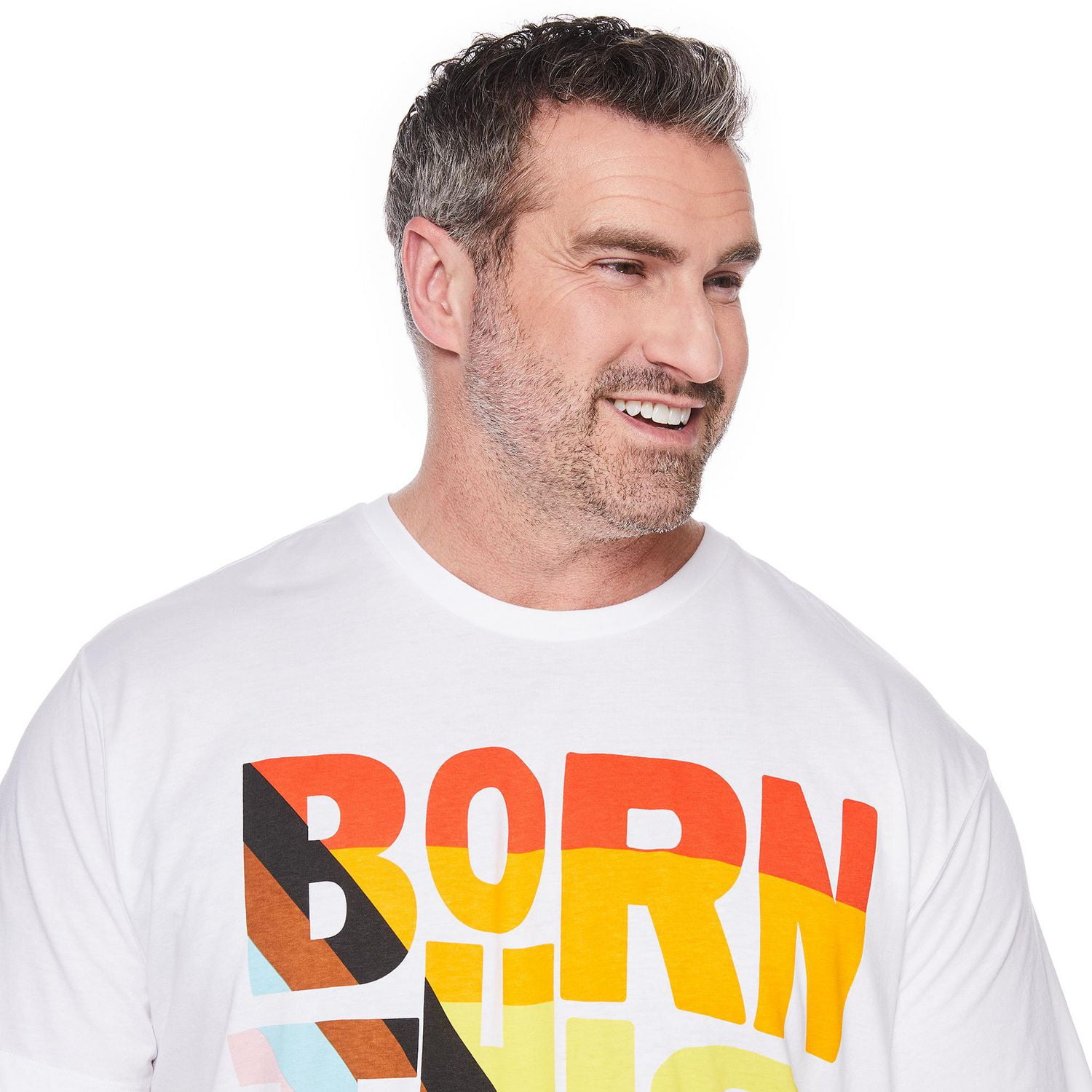 George Adult Plus Gender Inclusive Born This Way Tee