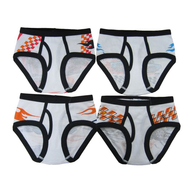 Hot Wheels Mattel Boys Hotwheels 4 Pack Briefs