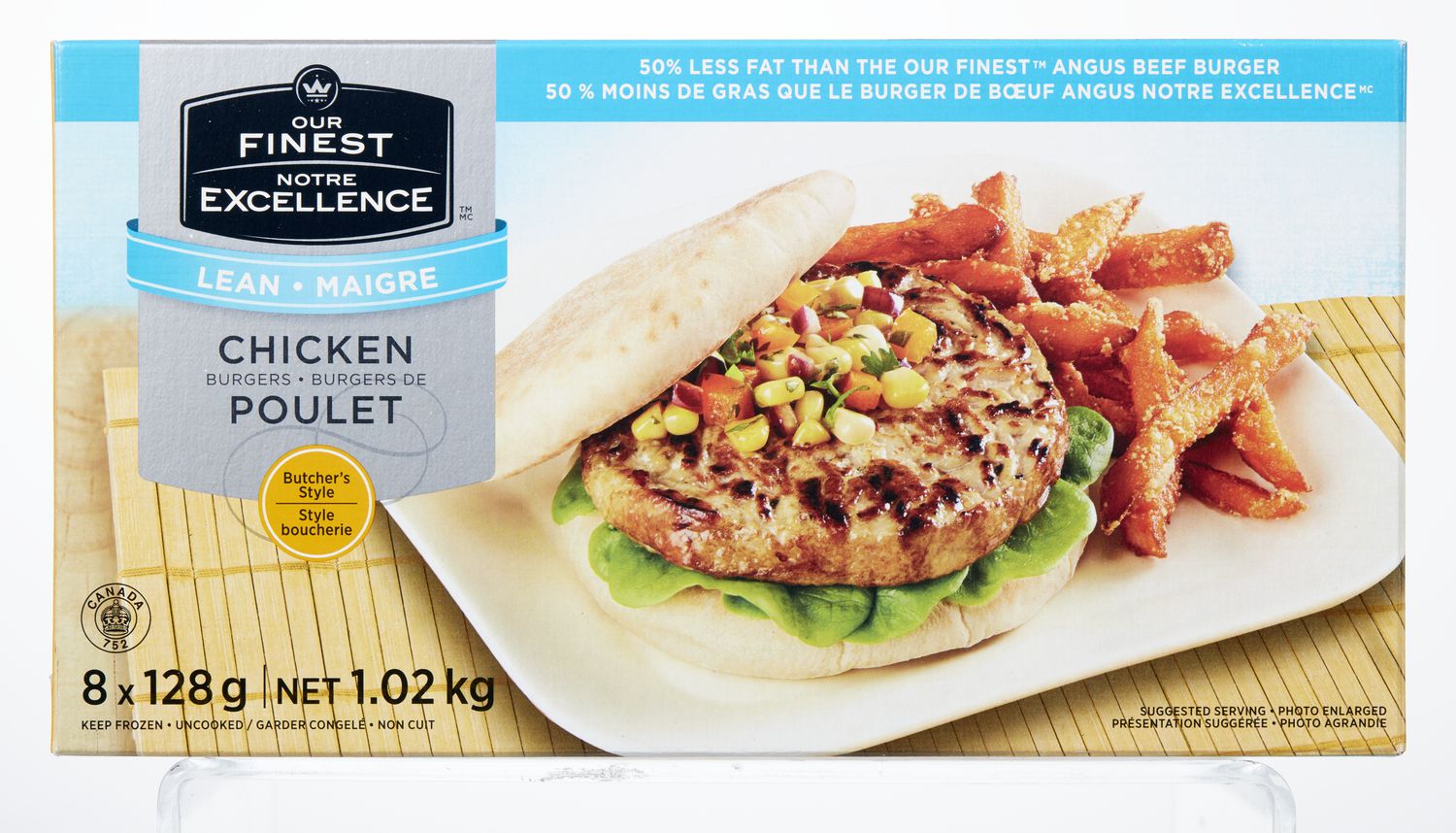 Our Finest Lean Chicken Burgers Walmart Canada