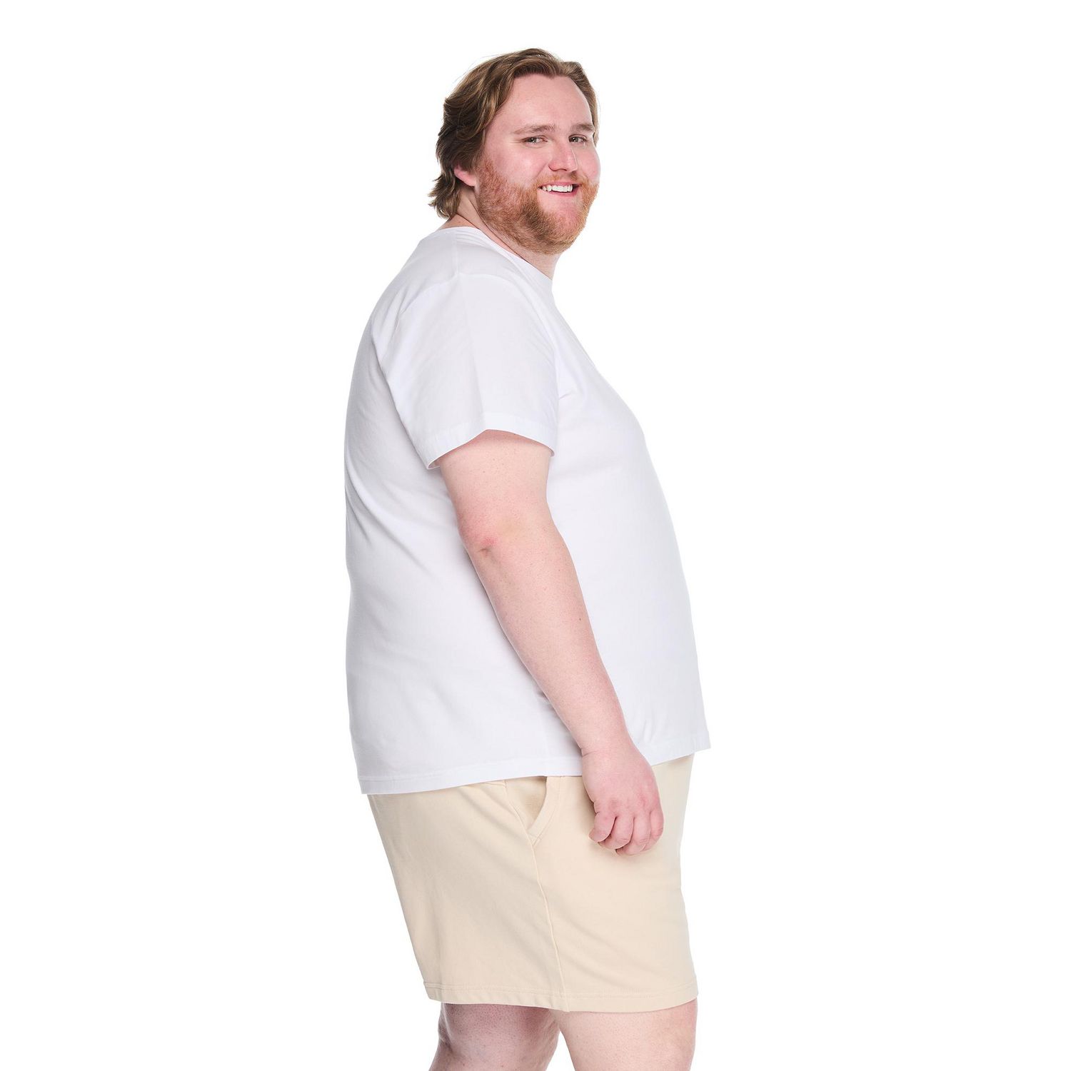T-shirt extensible à encolure ras du cou George Plus pour hommes