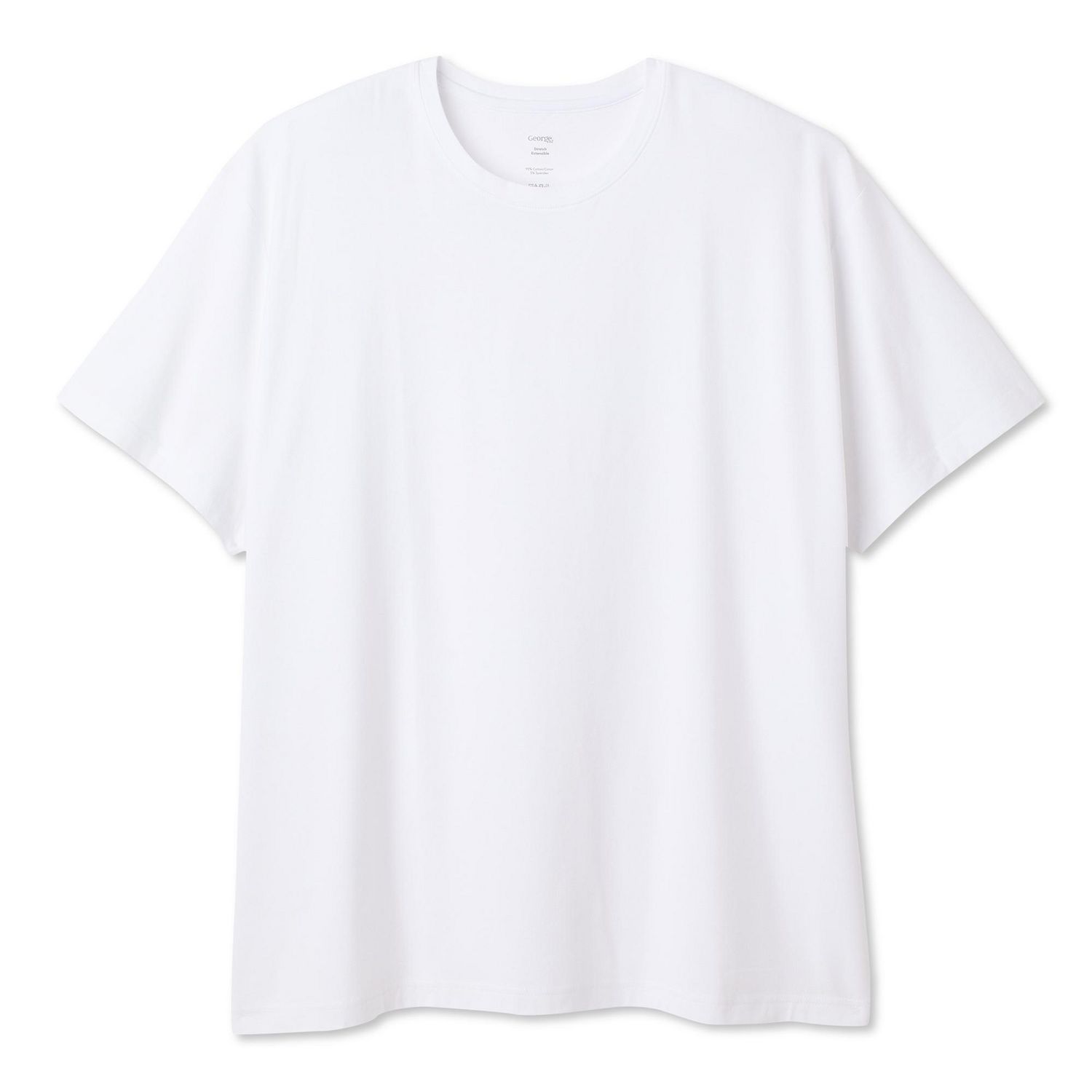 T-shirt extensible à encolure ras du cou George Plus pour hommes