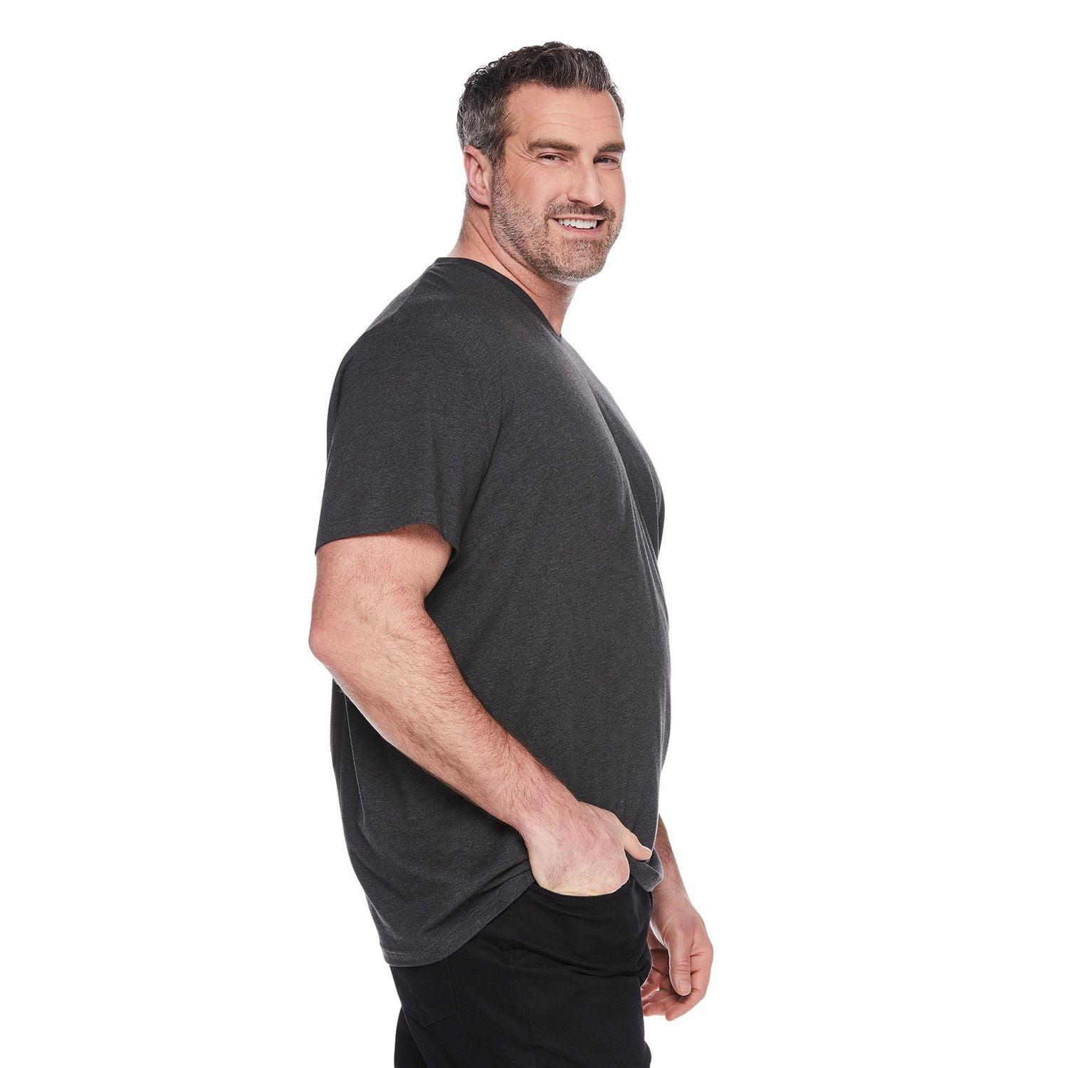 George Big Men's Stretch V-Neckline Tee
