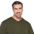 thumbnail image 4 of T-shirt avec encolure en V extensible George Plus pour hommes, 4 of 6