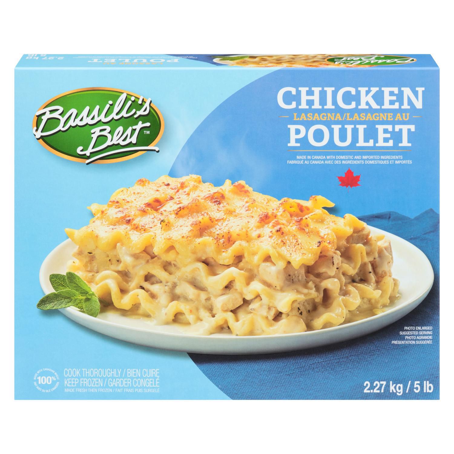 Bassili's Best Chicken Lasagna 2.27kg