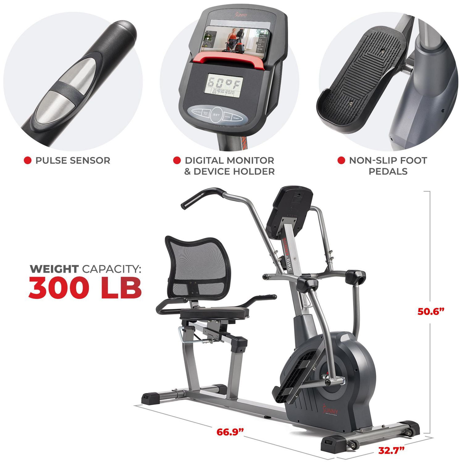 Seated elliptical clearance recumbent cross trainer