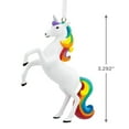 thumbnail image 3 of Hallmark Unicorn With Rainbow Mane Christmas Ornament - Walmart Exclusive, 3 of 5
