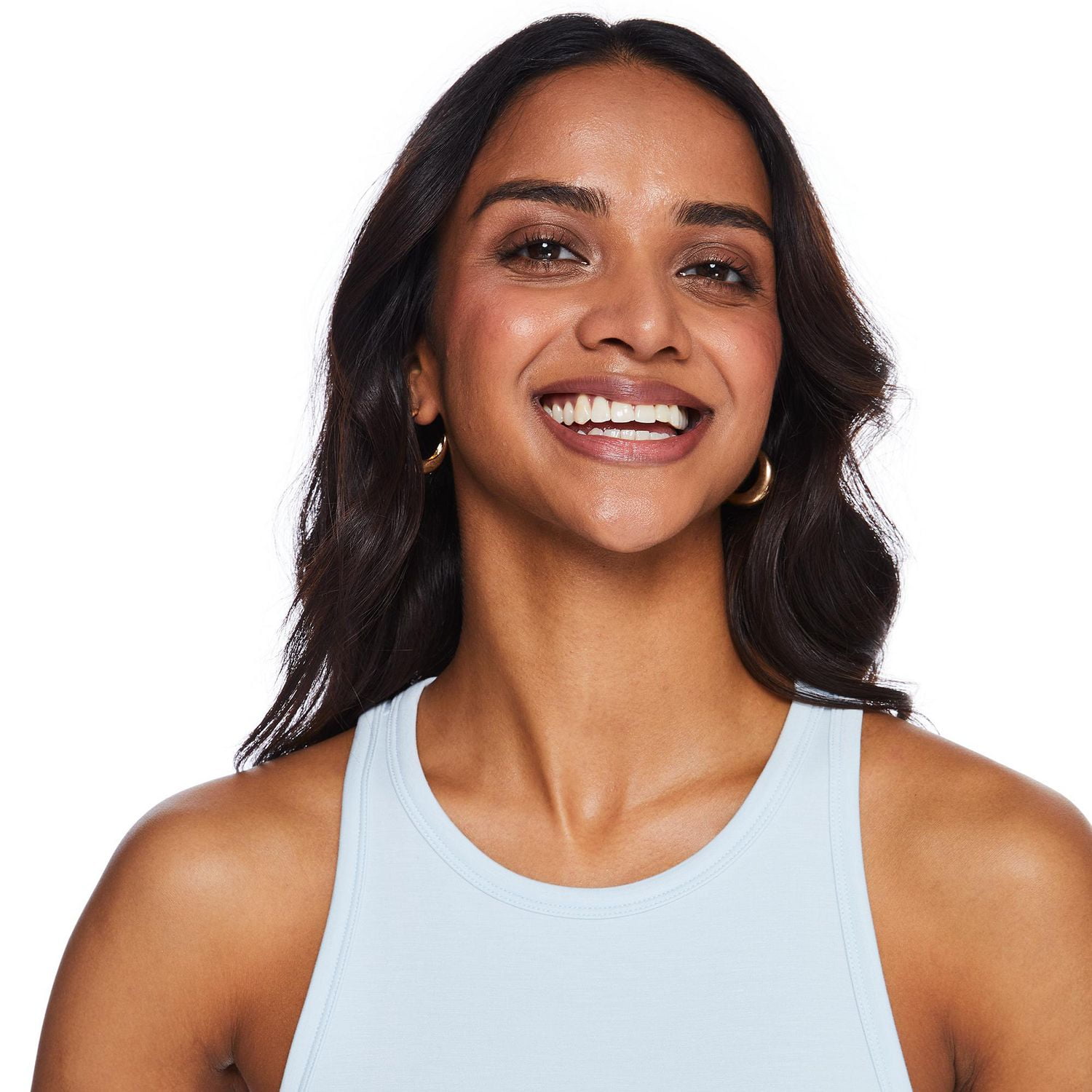 Robe débardeur mi-longueur en tricot doux George pour femmes Tailles TP–TTG