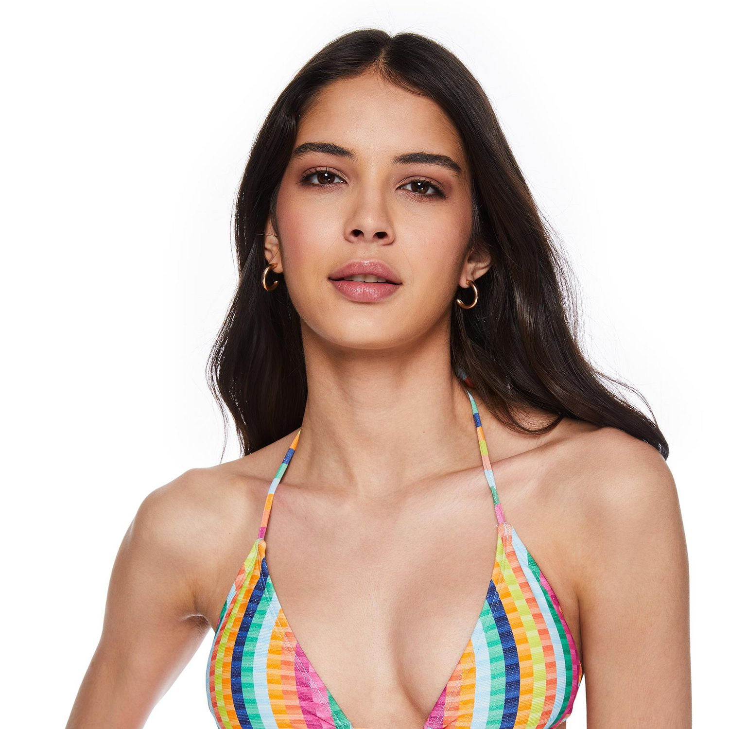 No Boundaries Women's String Bikini Top