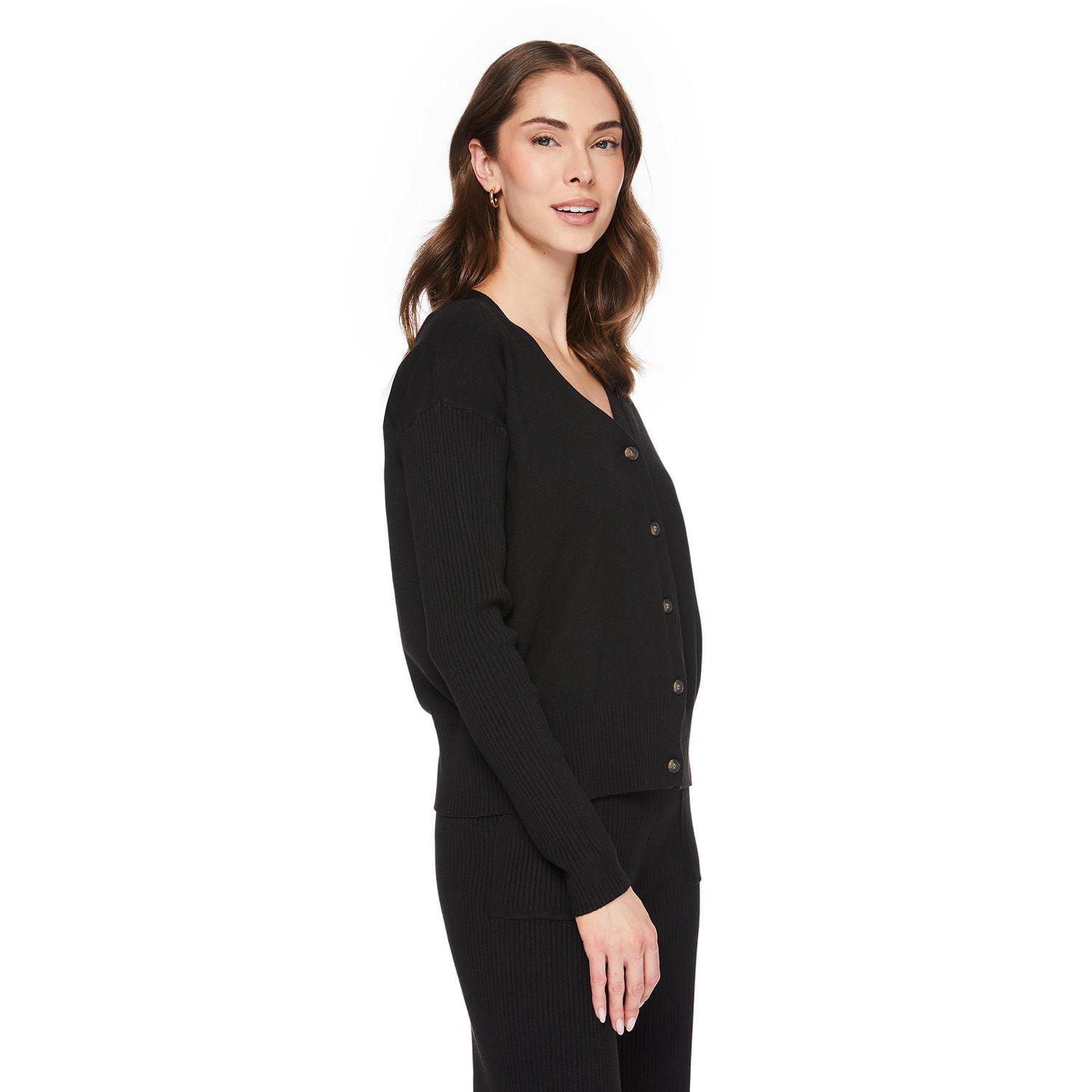 George Women's Rib Sleeve Cardigan