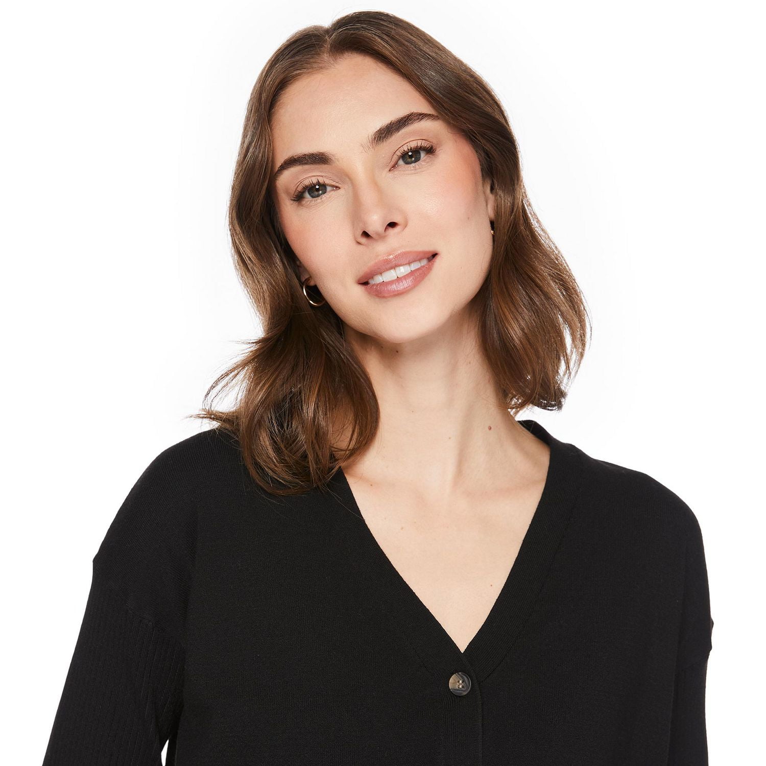 George Women's Rib Sleeve Cardigan