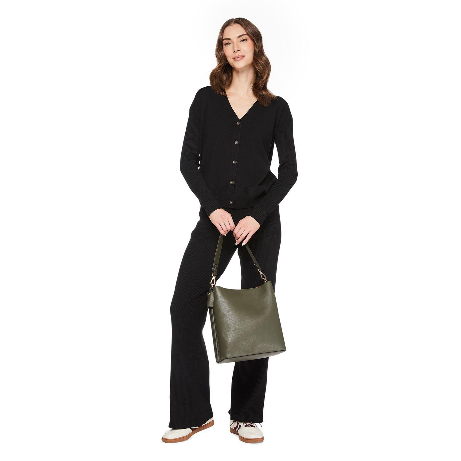 George Women's Rib Sleeve Cardigan