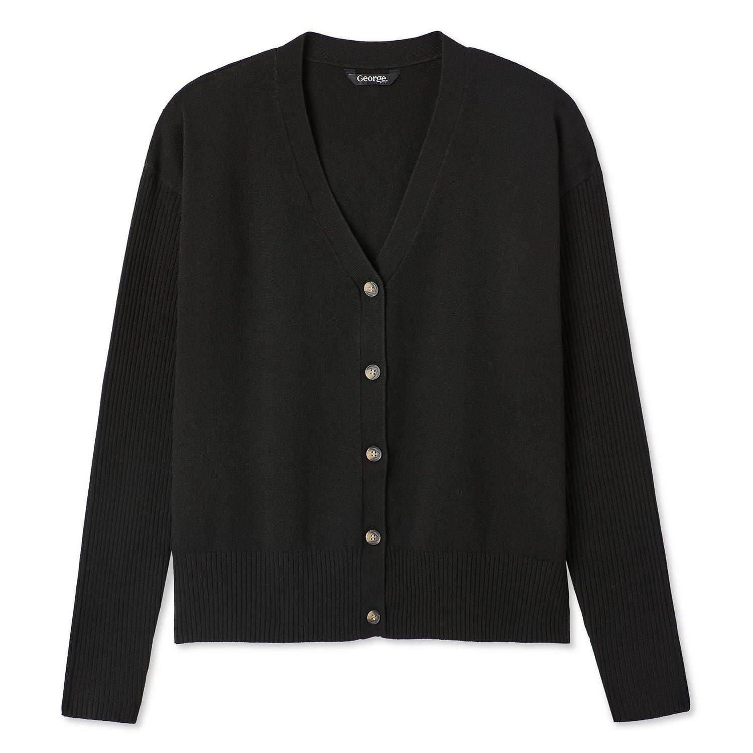 George Women's Rib Sleeve Cardigan