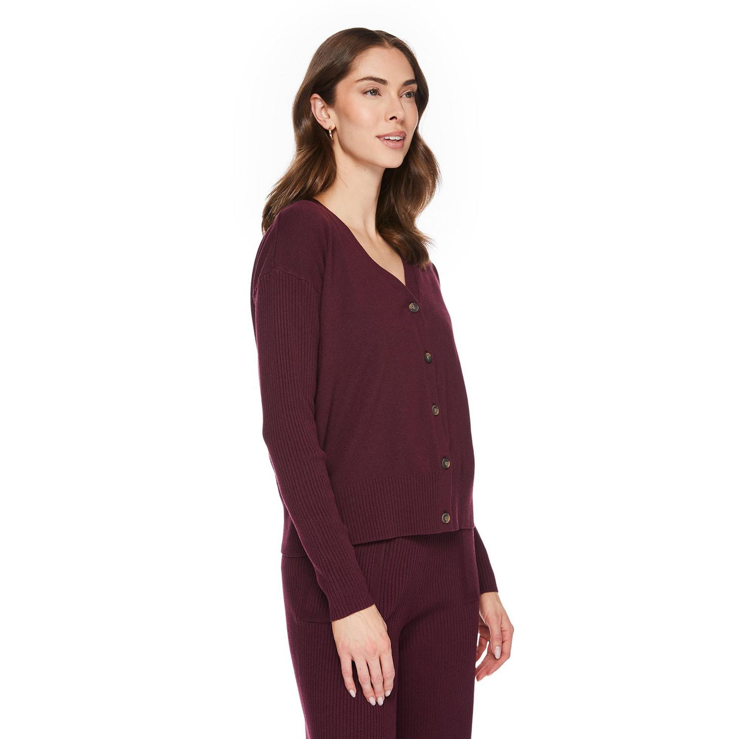 George Women's Rib Sleeve Cardigan