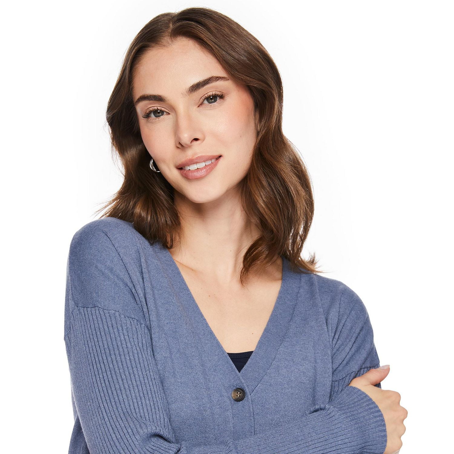 George Women's Rib Sleeve Cardigan