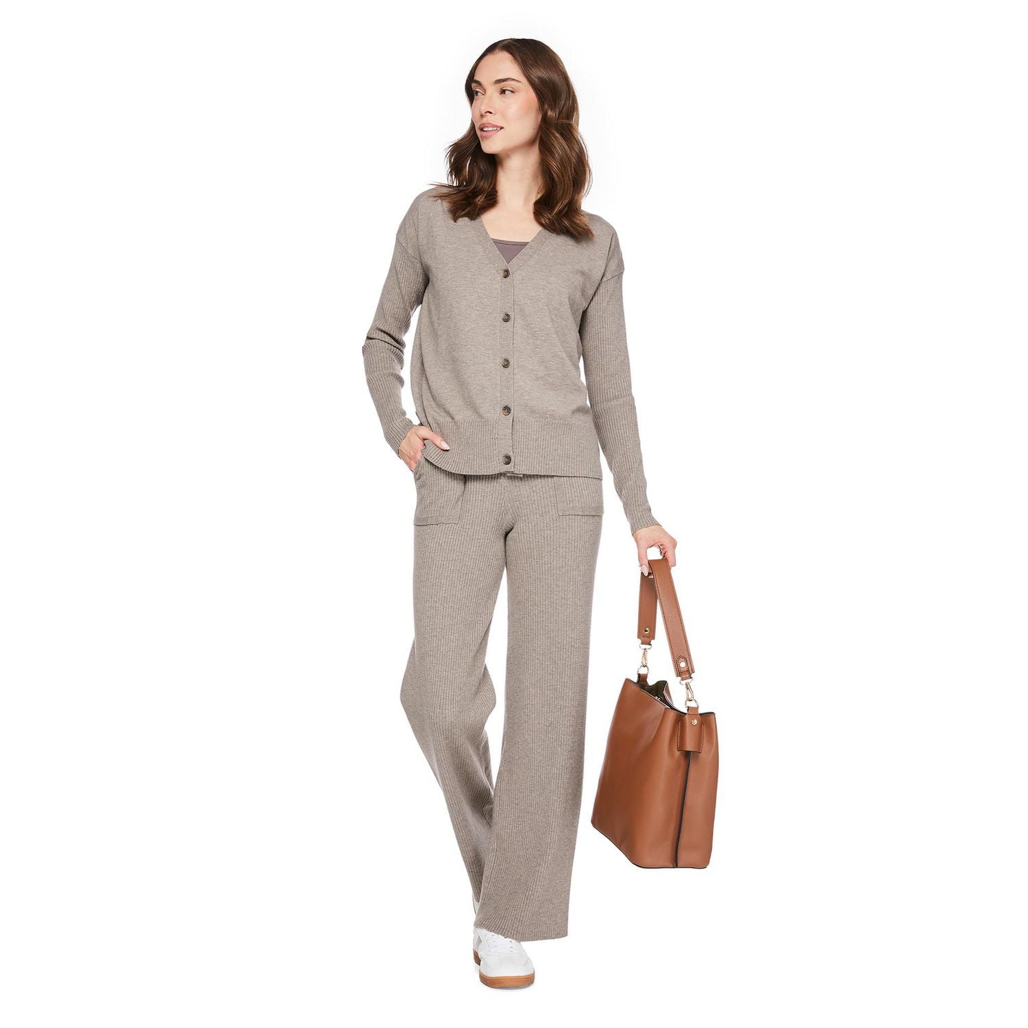 George Women's Rib Sleeve Cardigan