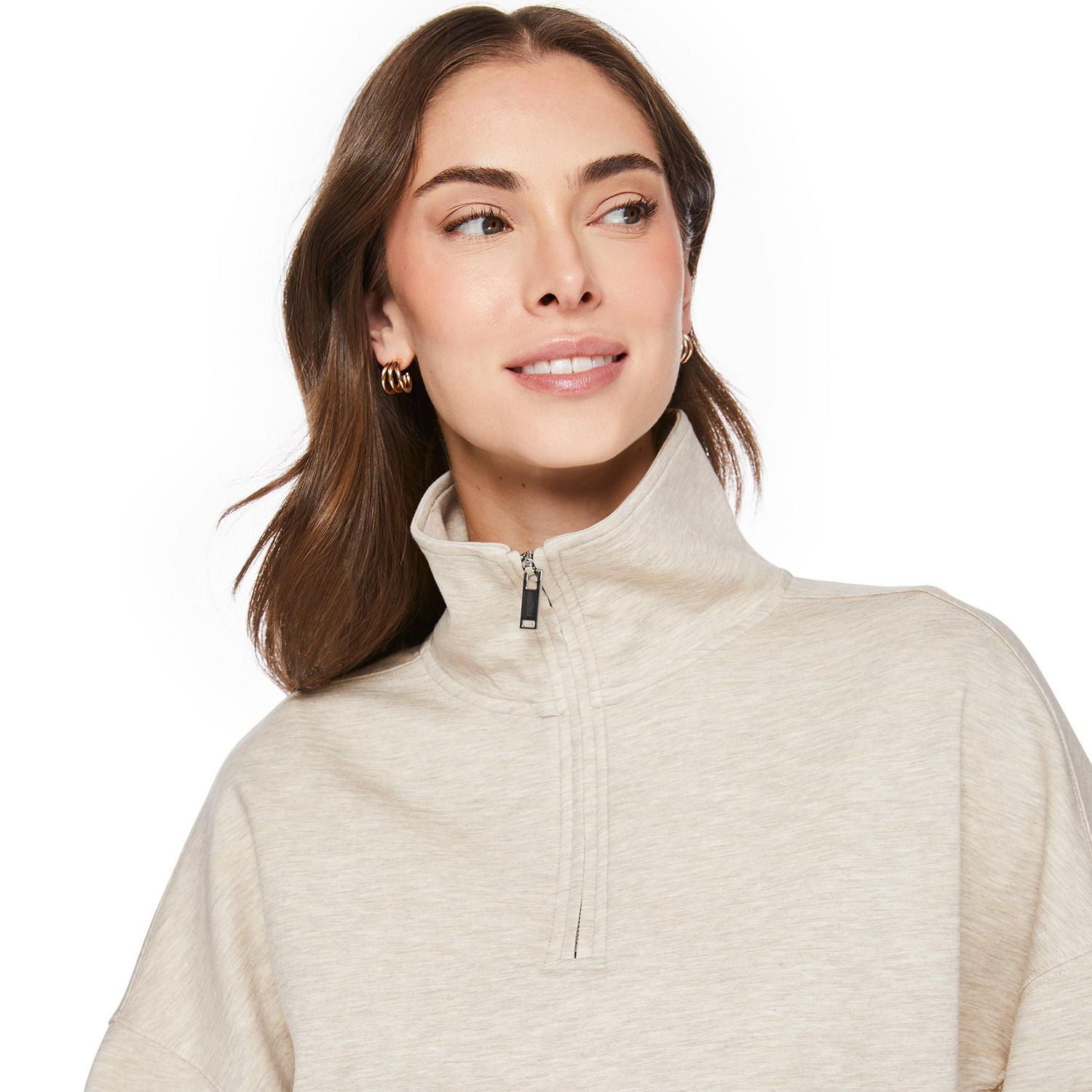 George Women's Scuba Quarter-Zip Popover