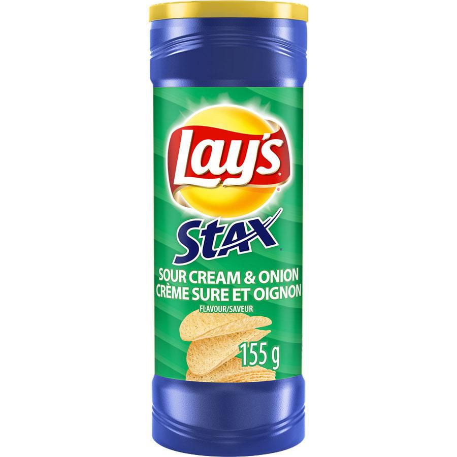lays stacks sour cream onion chips carbs