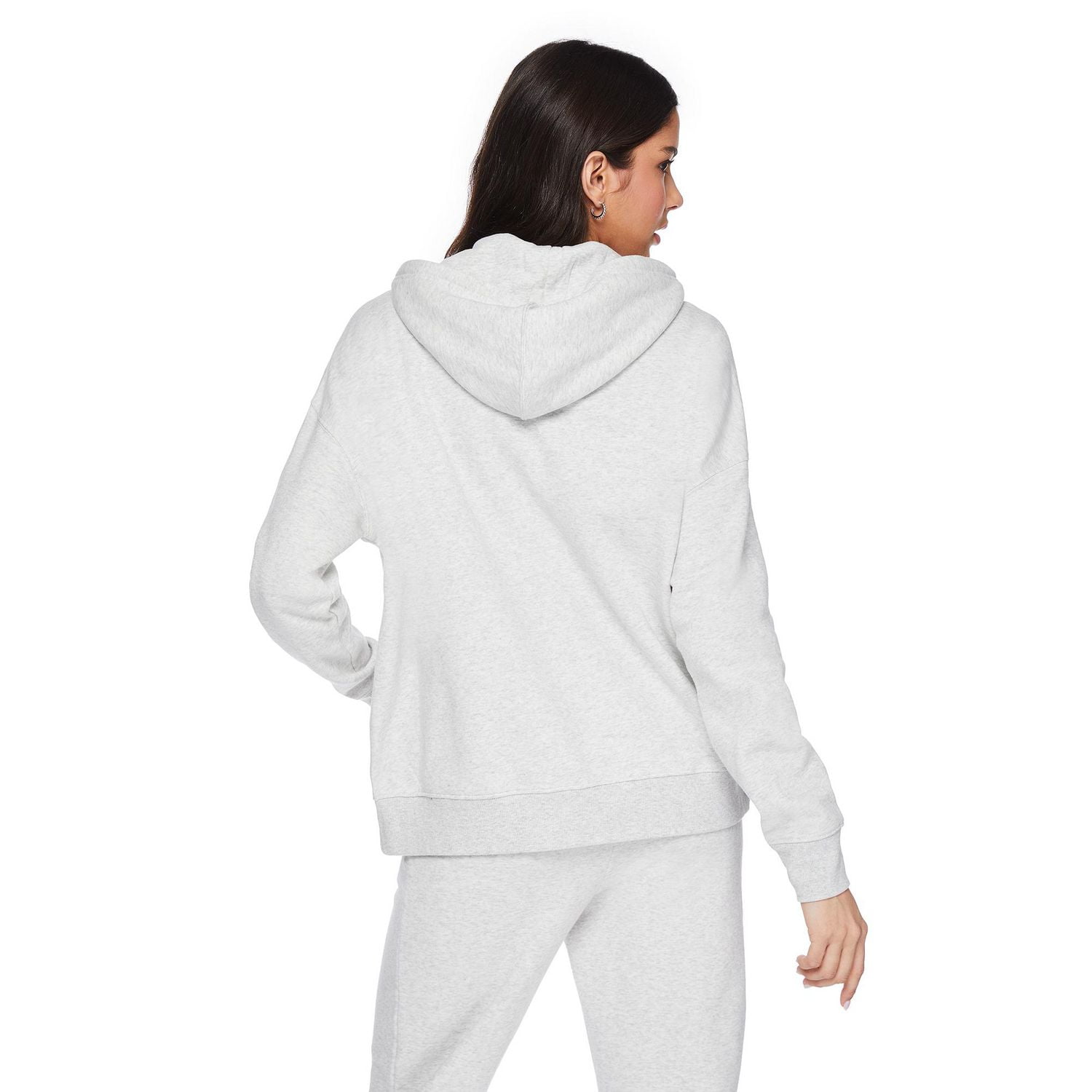 No Boundaries Women's Oversized Fleece Zip-Up Hoodie, Sizes XXS-XXL