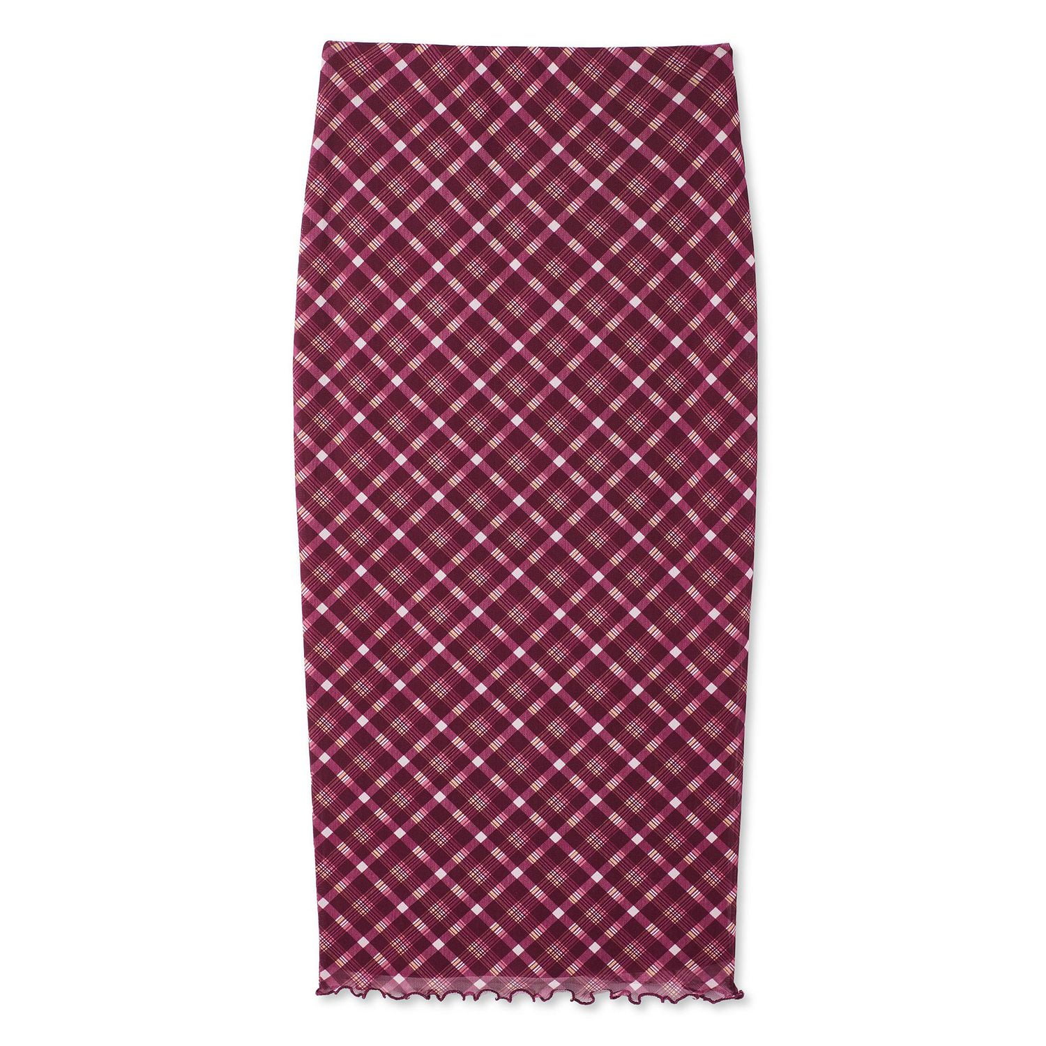 No Boundaries Women's Mesh Midi Skirt