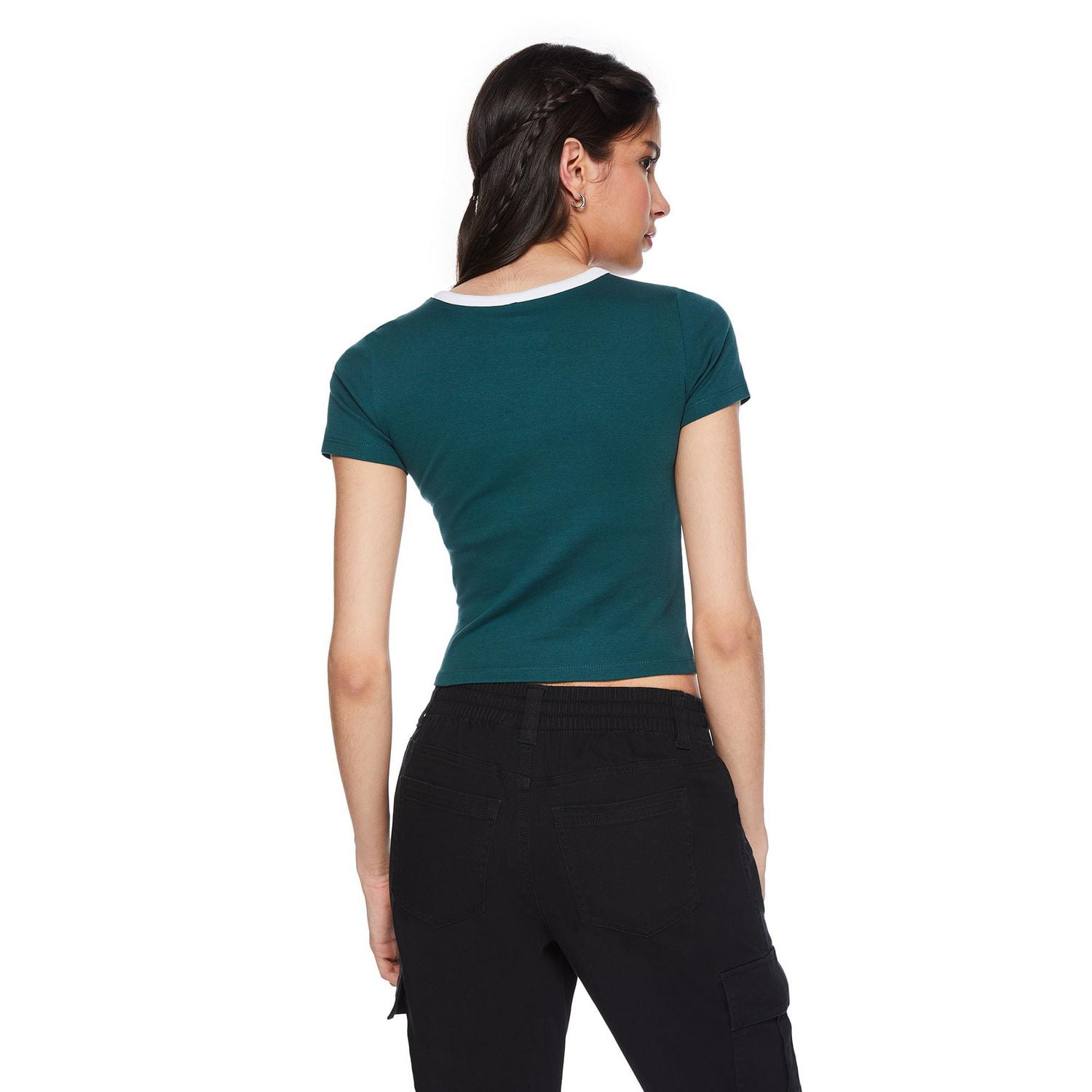 T-shirt bébé à manches courtes No Boundaries pour femmes Tailles TP–TTG