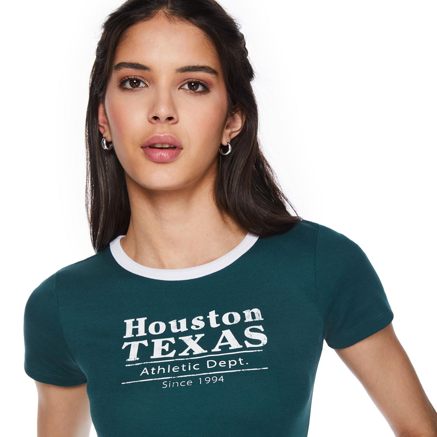 No Boundaries Women's Short Sleeve Baby Tee