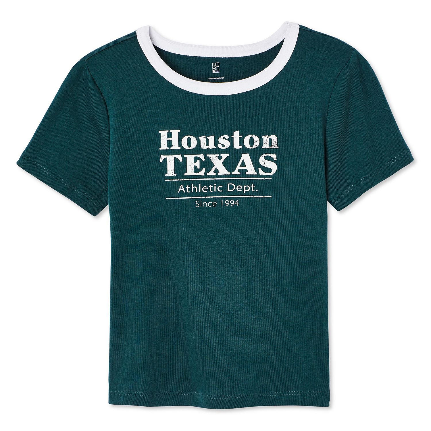 No Boundaries Women's Short Sleeve Baby Tee