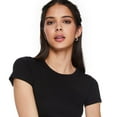 thumbnail image 4 of No Boundaries Women's Short Sleeve Baby Tee, 4 of 6