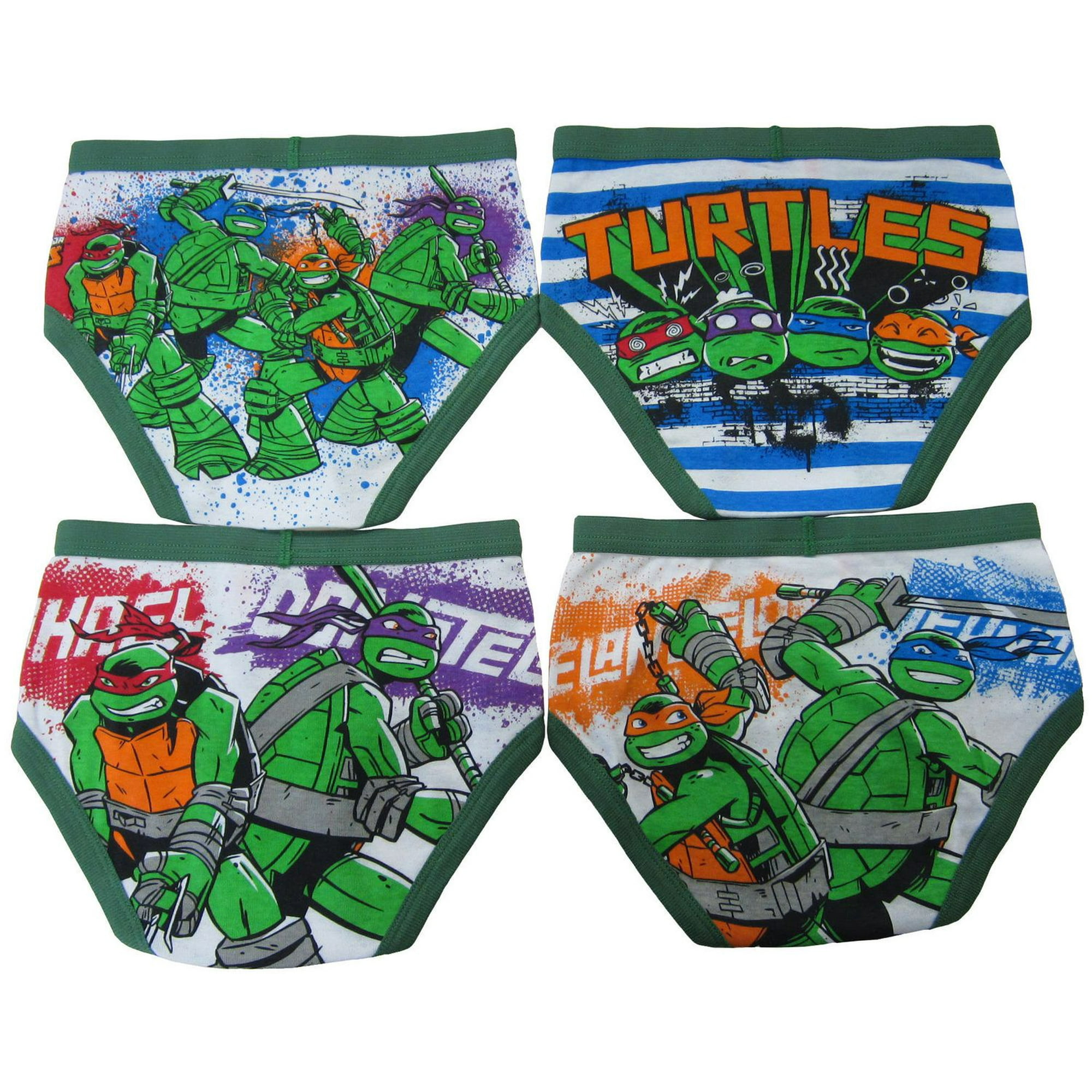 Nickelodeon Boys Teenage Mutant Ninja Turtles 4 Pack Briefs