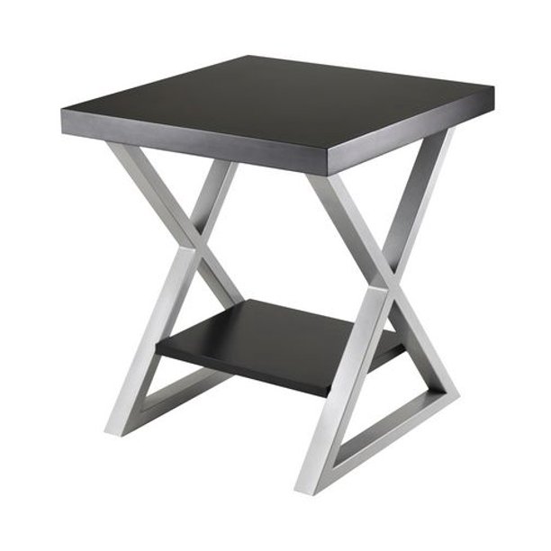 Winsome 93420- Korsa End Table with Black Top