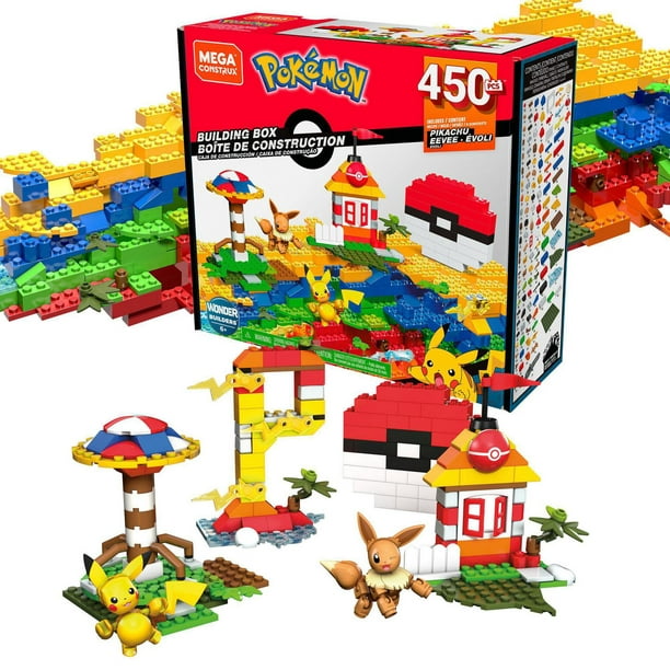 Pikachu géant - Pokémon à construire Mega Bloks : King Jouet, Lego